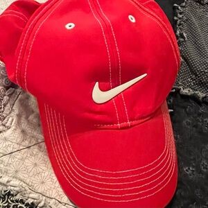 Nike Golf Red and White Cap